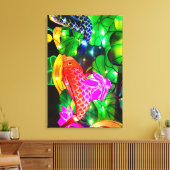 Leuchtende Koi Leinwanddruck (Insitu (Wohnzimmer))