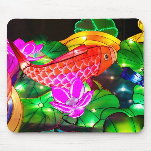 Leuchtende Koi Mousepad (Vorne)