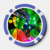 Leuchtende Koi Pokerchips (Rückseite)