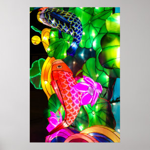 Leuchtende Koi Poster