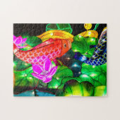 Leuchtende Koi Puzzle (Horizontal)