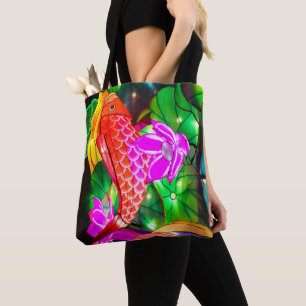 Leuchtende Koi Tasche