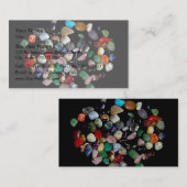 Leuchtende Kristalle und Edelsteine Visitenkarte (Vorne/Hinten)