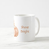 Leuchtende Kürbiskürbis-Kerze Kaffeetasse (VorderseiteRechts)