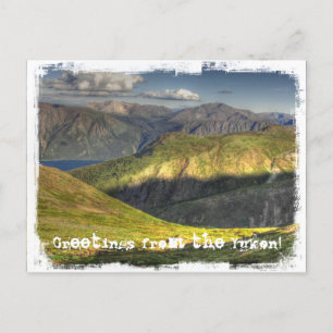 Leuchtende Landschaft; Yukon Territorium Souvenir Postkarte