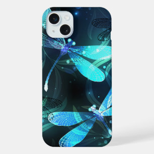 Leuchtende Libellen am See iPhone 15 Plus Hülle