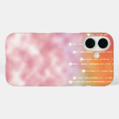 leuchtende Lichter auf rosa Frost Case-Mate iPhone Hülle (Rückseite (Horizontal))