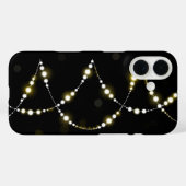 Leuchtende Lichter auf schwarz Case-Mate iPhone Hülle (Rückseite (Horizontal))