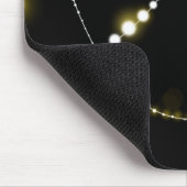 Leuchtende Lichter auf schwarz Mousepad (Ecke)