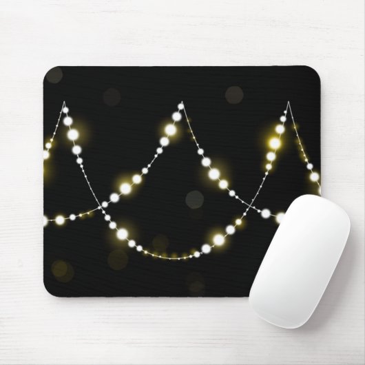 Leuchtende Lichter auf schwarz Mousepad (Mit Mouse)