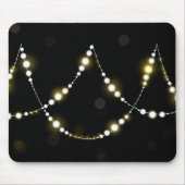 Leuchtende Lichter auf schwarz Mousepad (Vorne)