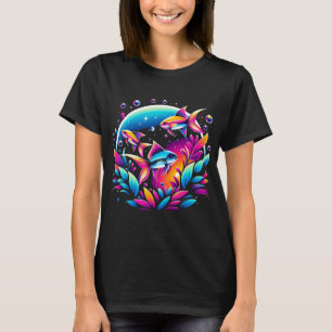 Leuchtende Lichter des Aquariums: Neon-Tetra-Funke T-Shirt