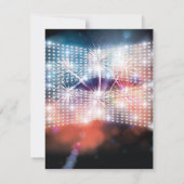 Leuchtende Lichter und Feuerwerkskörper 16 . Gebur Einladung (Rückseite)