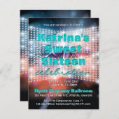 Leuchtende Lichter und Feuerwerkskörper 16 . Gebur Einladung (Vorne/Hinten)