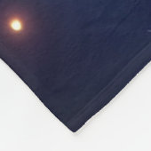 Leuchtende Liebe: "Neonabende und endlose Träume" Fleecedecke (Ecke)