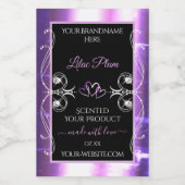 Leuchtende, Lila, schwarze Produktkennzeichnungen Lebensmitteletikett (Einzelnes Label)