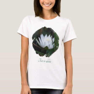 Leuchtende Lotus-Seerose Floral Personalisiert T-Shirt