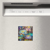 Leuchtende Lotusblumen Trio Magnet (In Situ (Geschirrspüler))