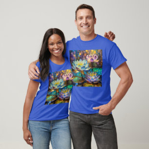 Leuchtende Lotusblumen Trio T-Shirt