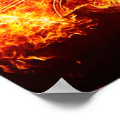 Leuchtende Löwenwand Poster (Ecke)