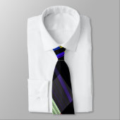 Leuchtende, mehrfarbige Streifen Krawatte (Gebunden)