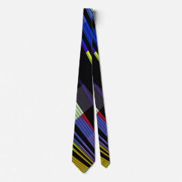 Leuchtende, mehrfarbige Streifen Krawatte