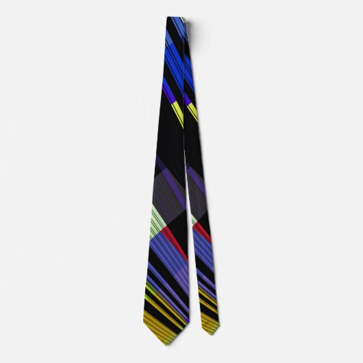 Leuchtende, mehrfarbige Streifen Krawatte (Vorderseite)