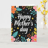 Leuchtende Muttertag-Textkarte Karte (Gelbe Blume)