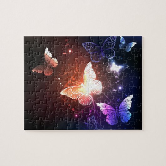 Leuchtende Nachtfalter Puzzle (Horizontal)