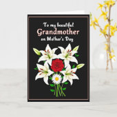 Leuchtende Oma Muttertagskarte Karte (Gelbe Blume)