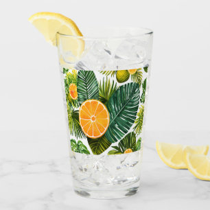 Leuchtende Orangengarten-Melodie Glas