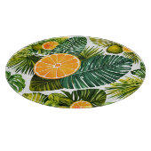 Leuchtende Orangengarten-Melodie Schneidebrett (Ecke)