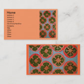 leuchtende Persimonen Visitenkarte (Vorne/Hinten)