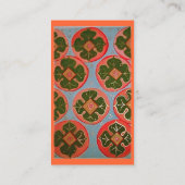 leuchtende Persimonen Visitenkarte (Rückseite)