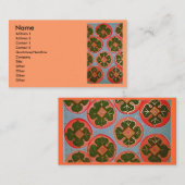 leuchtende Persimonen Visitenkarte (Vorne/Hinten)