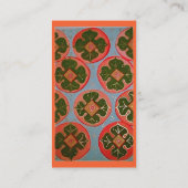 leuchtende Persimonen Visitenkarte (Rückseite)