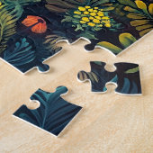 Leuchtende Pilze farbenfroher Dschungel Puzzle (Seite)