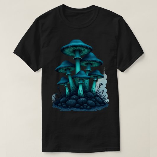 Leuchtende Pilze T-Shirt (Design vorne)