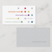 Leuchtende Quadrate für die individuelle Visitenka Visitenkarte (Vorne/Hinten)