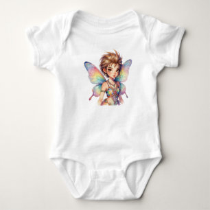 Leuchtende Regenbogen-Schutzfee Baby Strampler