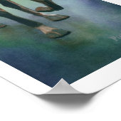 "Leuchtende Rüstung" Ritterfarbe Poster (Ecke)