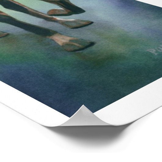 "Leuchtende Rüstung" Ritterfarbe Poster (Ecke)