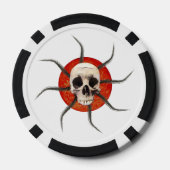 Leuchtende Schädel für immer Pokerchips (Rückseite)