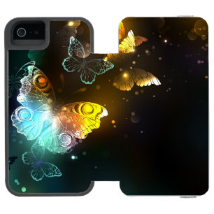 Leuchtende Schmetterlinge und Nachtfalter Incipio Watson™ iPhone 5 Geldbörsen Hülle