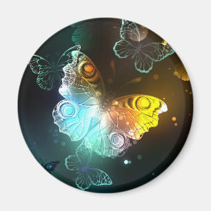 Leuchtende Schmetterlinge und Nachtfalter Magnet