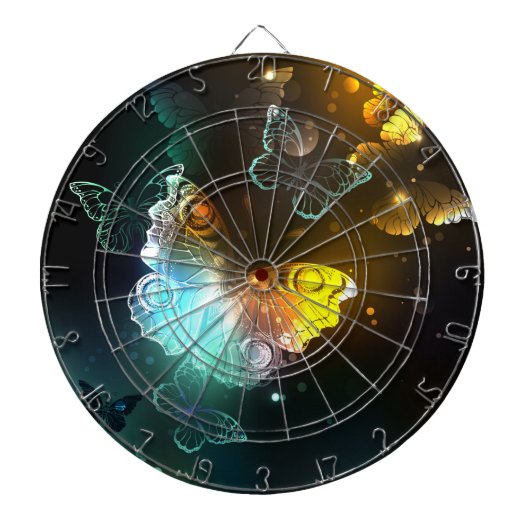 Leuchtende Schmetterlinge und Nachtschmetterlinge Dartscheibe (vorne)