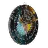 Leuchtende Schmetterlinge und Nachtschmetterlinge Dartscheibe (Vorderseite Links)