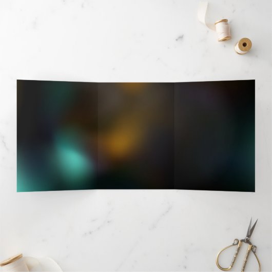 Leuchtende Schmetterlinge und Nachtschmetterlinge Dreifach Gefaltete Einladung (Innenseite)