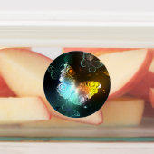 Leuchtende Schmetterlinge und Nachtschmetterlinge Etiketten (Befestigt)