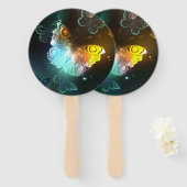 Leuchtende Schmetterlinge und Nachtschmetterlinge Fächer (Vorne und Hinten)